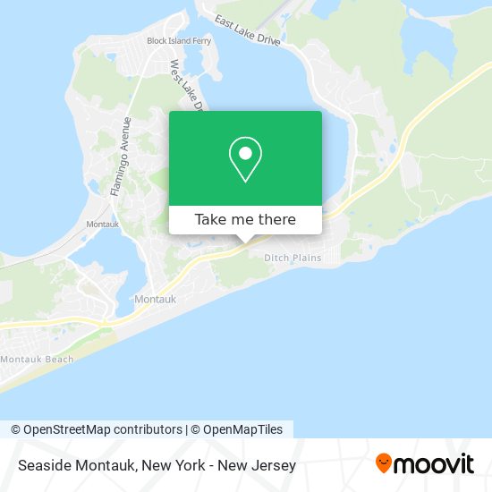 Seaside Montauk map