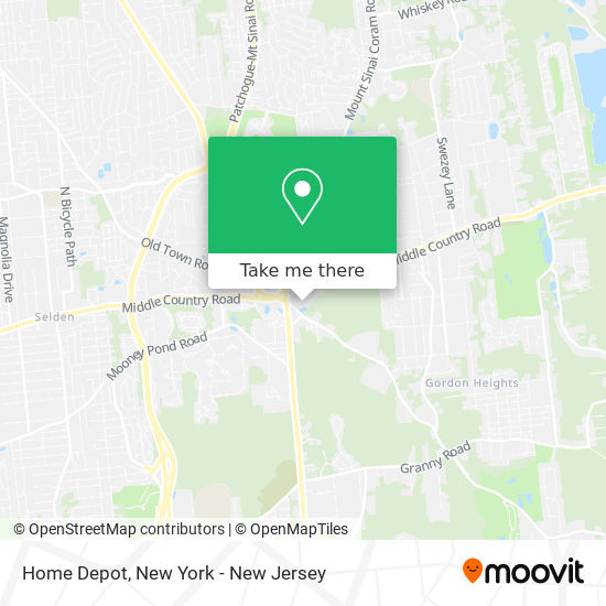 Home Depot map