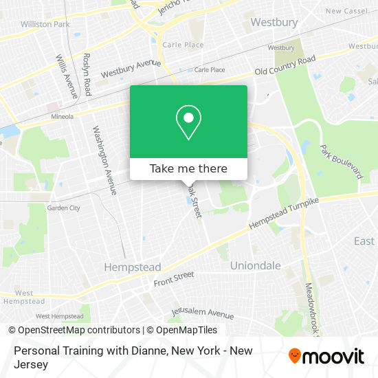 Personal Training with Dianne map