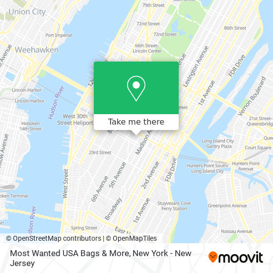 Most Wanted USA Bags & More map