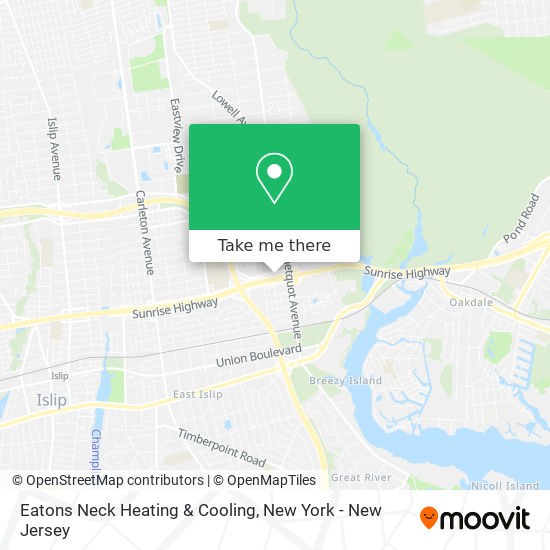 Mapa de Eatons Neck Heating & Cooling