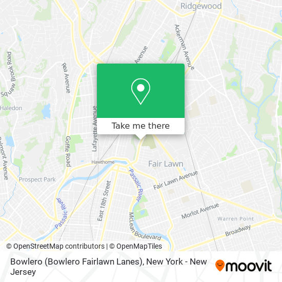 Bowlero (Bowlero Fairlawn Lanes) map