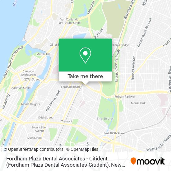 Mapa de Fordham Plaza Dental Associates - Citident