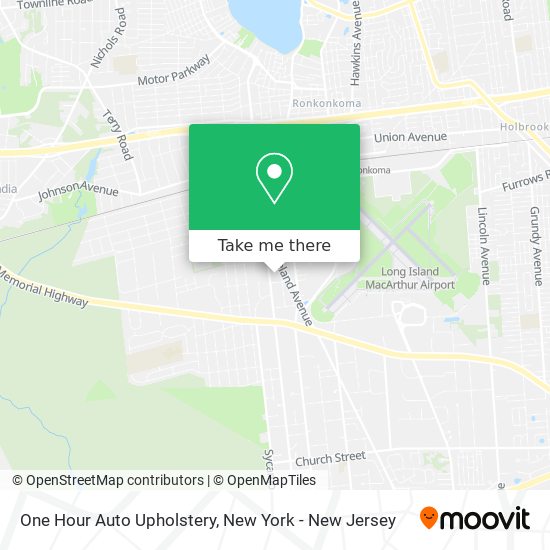 Mapa de One Hour Auto Upholstery