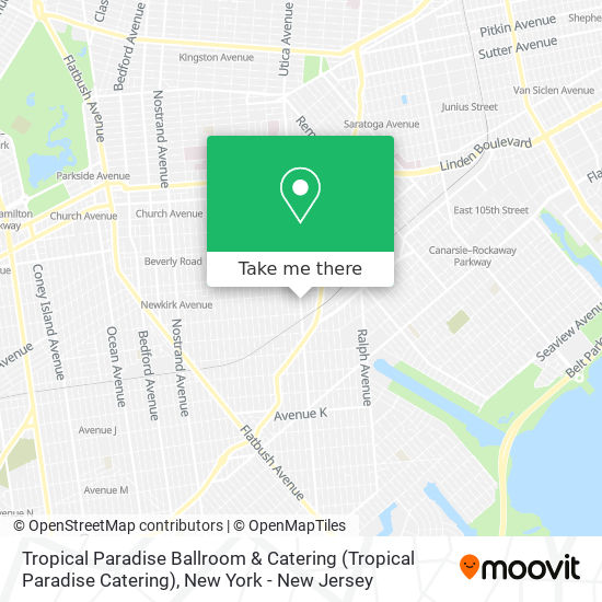 Tropical Paradise Ballroom & Catering map