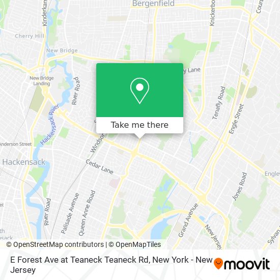 E Forest Ave at Teaneck Teaneck Rd map