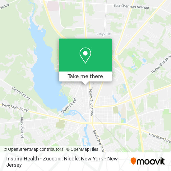 Inspira Health - Zucconi, Nicole map