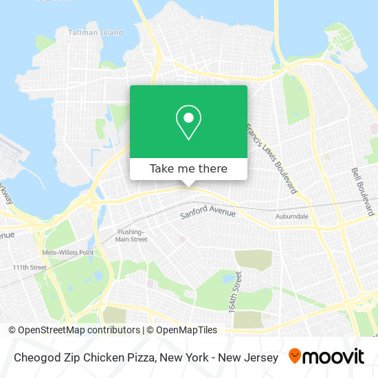 Cheogod Zip Chicken Pizza map