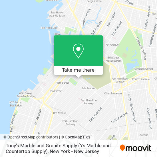 Tony's Marble and Granite Supply (Ys Marble and Countertop Supply) map