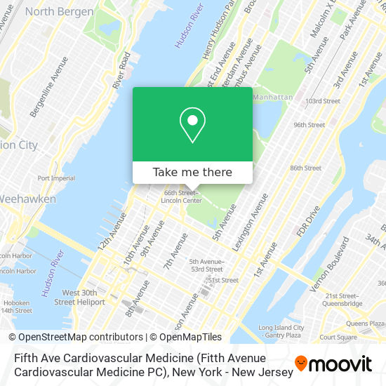Fifth Ave Cardiovascular Medicine (Fitth Avenue Cardiovascular Medicine PC) map