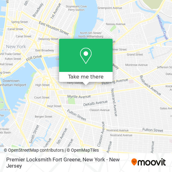 Mapa de Premier Locksmith Fort Greene