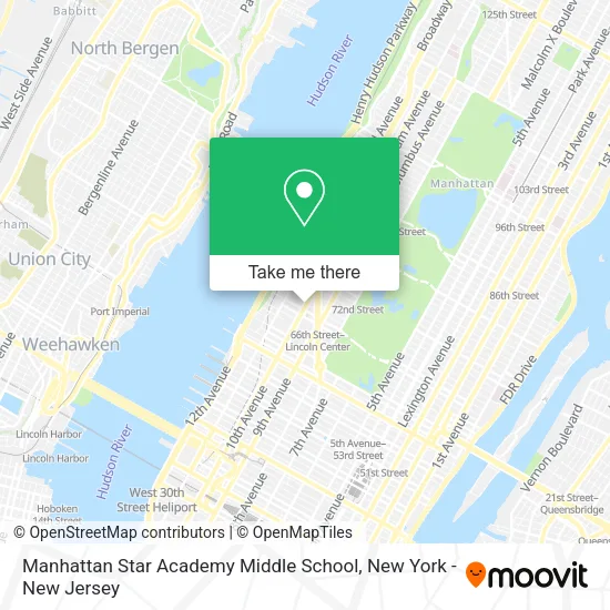 Manhattan Star Academy Middle School map