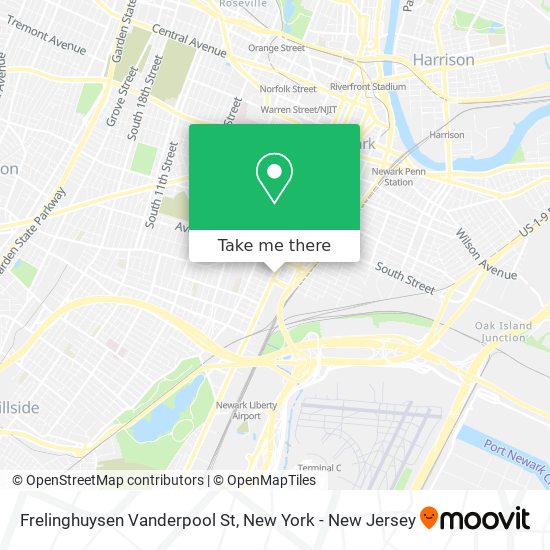 Mapa de Frelinghuysen Vanderpool St