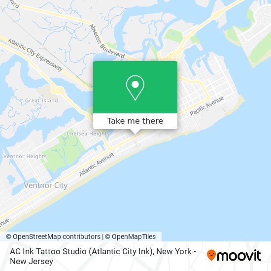 AC Ink Tattoo Studio (Atlantic City Ink) map