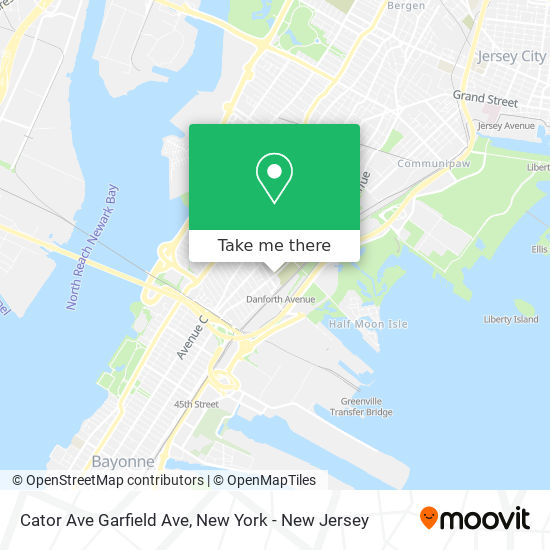 Mapa de Cator Ave Garfield Ave