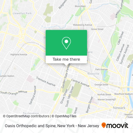 Oasis Orthopedic and Spine map