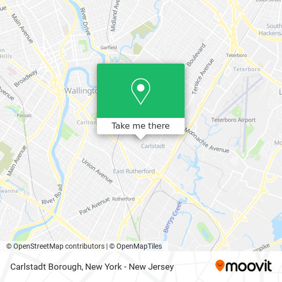 Mapa de Carlstadt Borough