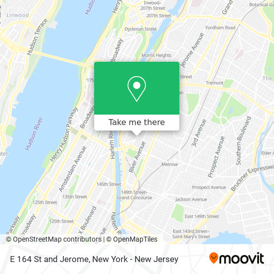 Mapa de E 164 St and Jerome