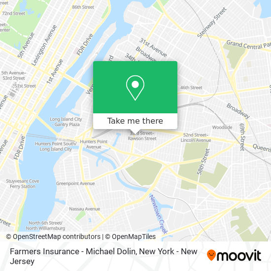 Farmers Insurance - Michael Dolin map
