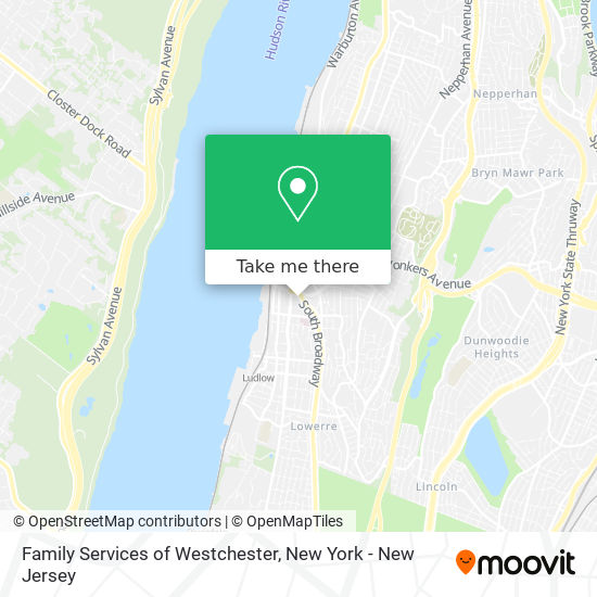 Family Services of Westchester map