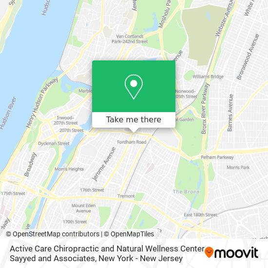 Mapa de Active Care Chiropractic and Natural Wellness Center Sayyed and Associates