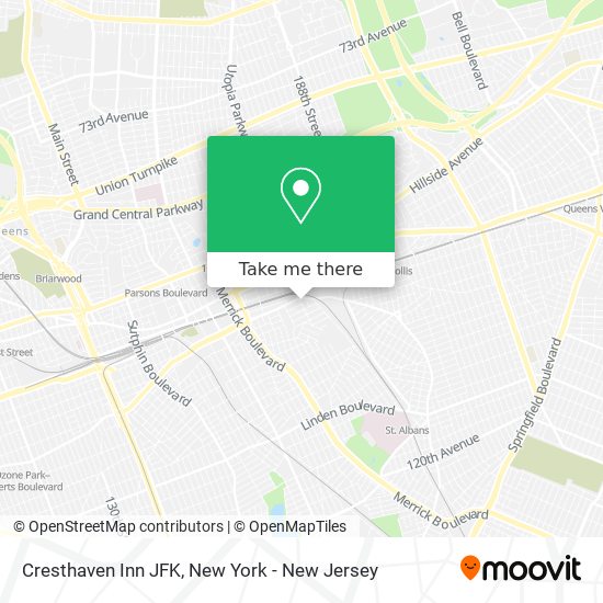 Cresthaven Inn JFK map