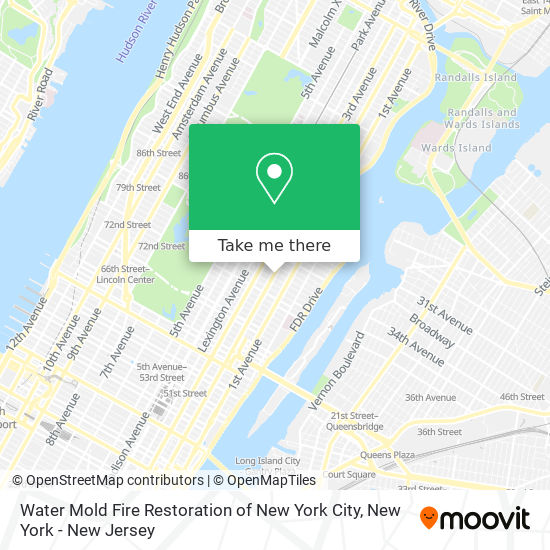 Water Mold Fire Restoration of New York City map