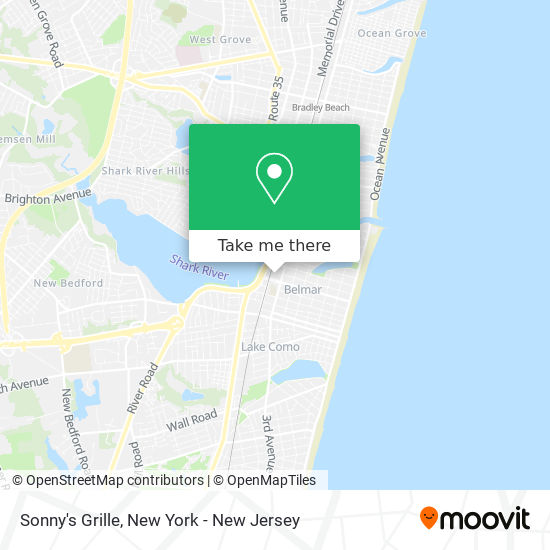 Sonny's Grille map