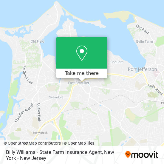 Mapa de Billy Williams - State Farm Insurance Agent