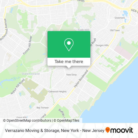 Mapa de Verrazano Moving & Storage