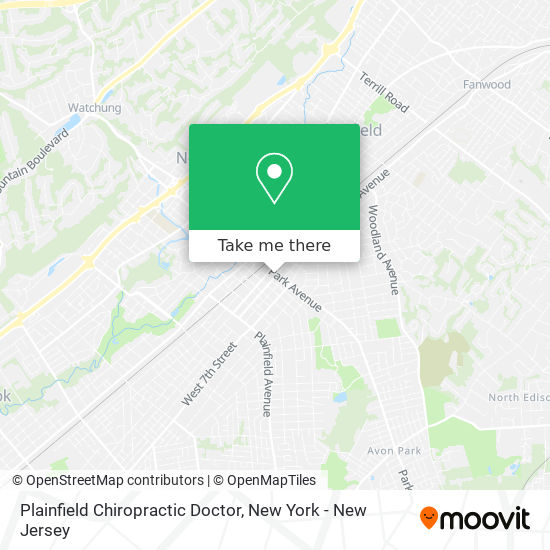 Plainfield Chiropractic Doctor map