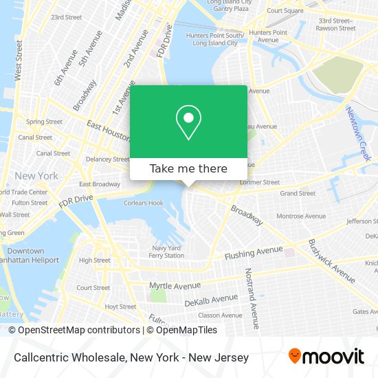 Callcentric Wholesale map