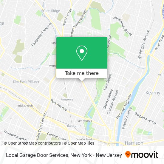 Local Garage Door Services map