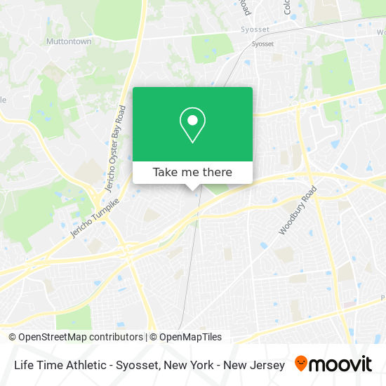 Life Time Athletic - Syosset map