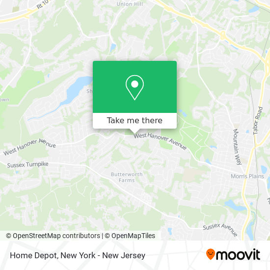 Home Depot map