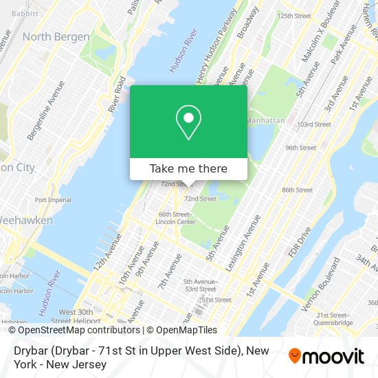 Mapa de Drybar (Drybar - 71st St in Upper West Side)