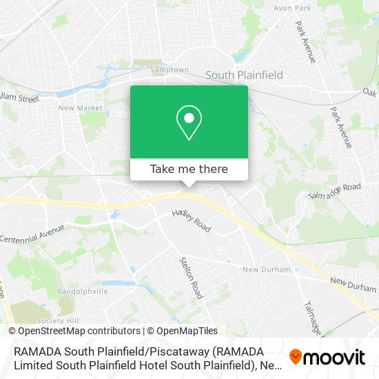 RAMADA South Plainfield / Piscataway (RAMADA Limited South Plainfield Hotel South Plainfield) map