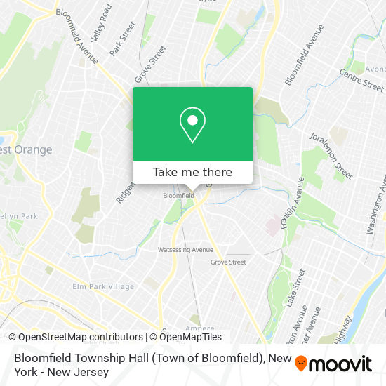 Mapa de Bloomfield Township Hall (Town of Bloomfield)