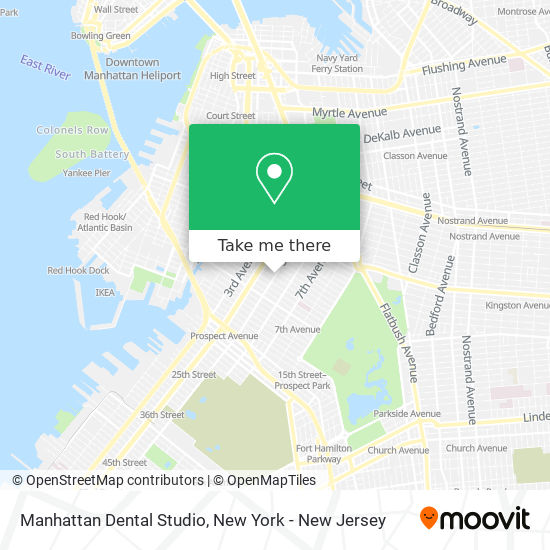 Manhattan Dental Studio map