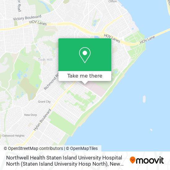 Mapa de Northwell Health Staten Island University Hospital North (Staten Island University Hosp North)