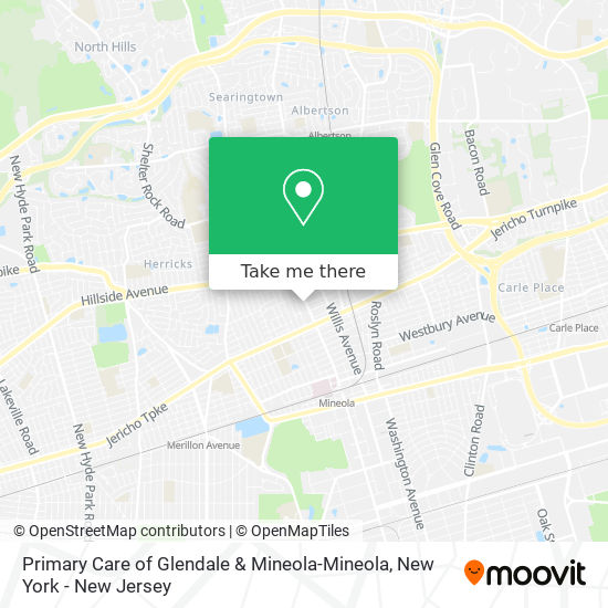 Mapa de Primary Care of Glendale & Mineola-Mineola