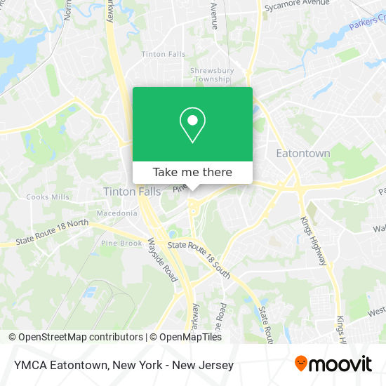 YMCA Eatontown map