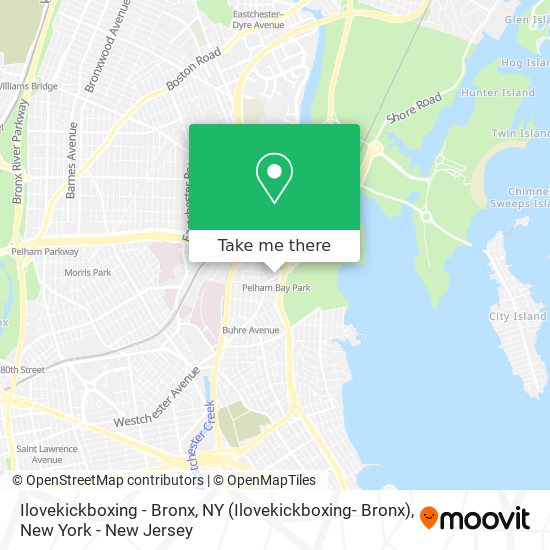 Mapa de Ilovekickboxing - Bronx, NY (Ilovekickboxing- Bronx)