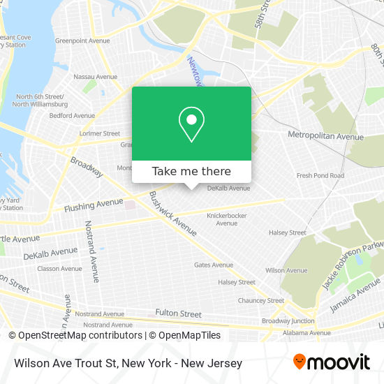 Mapa de Wilson Ave Trout St