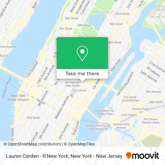 Mapa de Lauren Carden - R New York