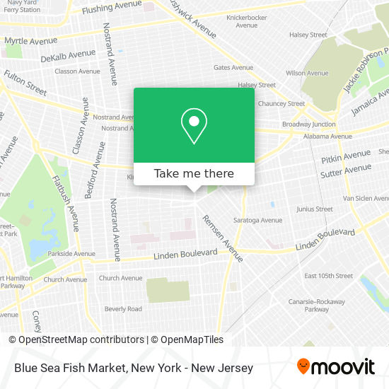 Blue Sea Fish Market map