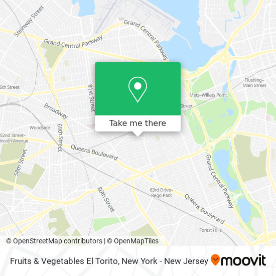 Mapa de Fruits & Vegetables El Torito