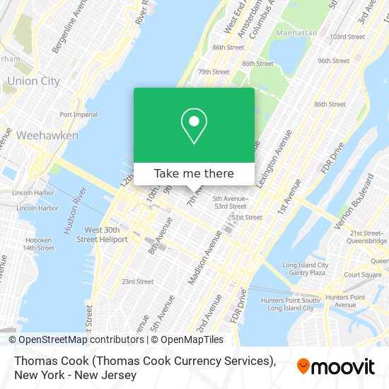 Thomas Cook (Thomas Cook Currency Services) map