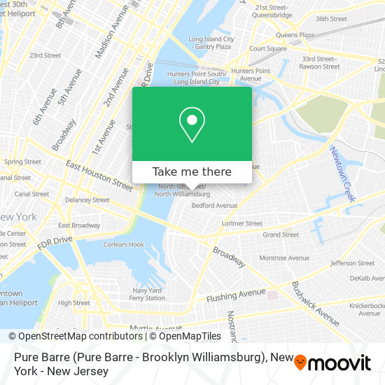 Pure Barre (Pure Barre - Brooklyn Williamsburg) map