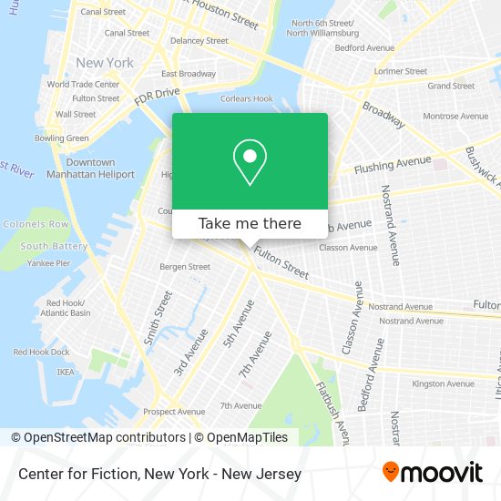 Mapa de Center for Fiction